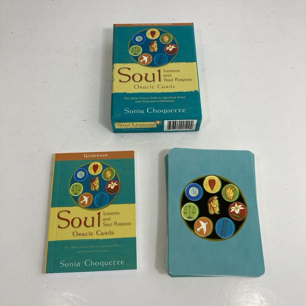 SOUL Lessons Soul Purpose ORACLE CARDS 63 Cards and Guidebook by Sonia Choquette